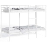 vidaXL Dvoposteljna postelja brez vzmetnice Bela 90x190 cm jeklo | Shoptok.si