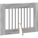  Vrata za pse z stojali 4 pcs Siva Sonoma 80 x 60 cm, (5000232745) | Shoptok.si