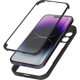 AVIZAR Ovitek iPhone 14 Pro, zadnji del iz pleksiglasa z crno obrobo, (20616195) Cene