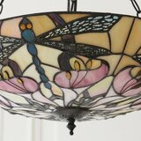 Endon 111869 - Luster na lancu Tiffany ASHTON 3xE27/10W/230V prečnik 45 cm | Eponuda.com
