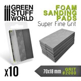 Green Stuff World FOAM Sanding Pads Grit 2000 Pack x10 | Brusni sunđeri 2000 set 10 Cene