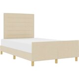  Krem Postelja 160x200 cm Iz Tkanine, (22049349) | Shoptok.si