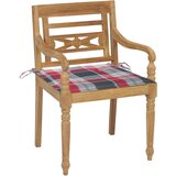  Stolice Batavia s jastucima 4 kom od masivne tikovine | shoptok.hr