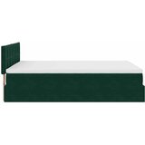  Otomanski krevet s madracem&LED tamnozeleni 140x200cm baršun | shoptok.hr