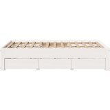  Posteljni okvir brez vzmetnice s predali 135x190 cm borovina, (21609394) | Shoptok.si