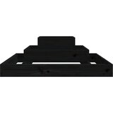  Sadilica crna 80 x 80 x 27 cm od masivne borovine | shoptok.hr