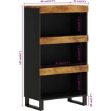 vidaXL Stranska omarica 60x33x107 cm trden mangov les | Shoptok.si
