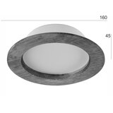  LED ugradna svetiljka WOODY SPOT LED/12,5W/230V 4000K hrast Ø 16 cm | Eponuda.com