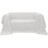 vidaXL Prevleka za Kavč Mikro Semi&scaron; Kremna 140 x 210 cm cene