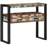 vidaXL Stranske mize Večbarvno Trden obnovljen les 90 x 33 x 75 cm | Shoptok.si