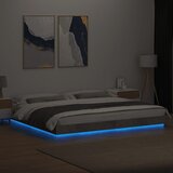  Okvir kreveta s LED svjetlima boja betona 180 x 200 cm drveni | shoptok.hr