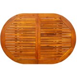 vidaXL Vrtna jedilna miza (120-170)x80x75 cm trden akacijev les | Shoptok.si