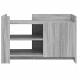  Stolić za kavu siva boja hrasta 80x50x50 cm konstruirano drvo | shoptok.hr
