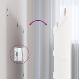  Zidno uzglavlje bijelo 127,5x3x60 cm od masivne borovine | shoptok.hr