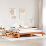 vidaXL okvir kreveta bez madraca voštano smeđi 180x200 cm od borovine | shoptok.hr