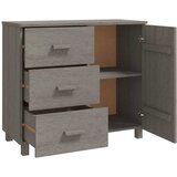  Komoda HAMAR svjetlosiva 90 x 40 x 80 cm od masivne borovine | shoptok.hr