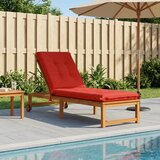  Jastučić za ležaljku GEMERT 100% poliester Crvena - Crvena 190 x 60 x 9 cm Poliester | shoptok.hr