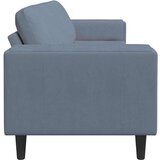  Kavč z blazino Modra 250 x 77 x 76 cm Žametna tkanina, (5000138076) | Shoptok.si