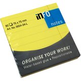 Blok SAMOLJEPLJIV 75X75MM CRTE 80L GLOBAL NOTES 5654-34-L NEON-ŽUTI | shoptok.hr