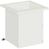  Vrtna posuda za sadnju s LED svjetlom Bijela 30 x 30 x 30 cm - Bijela 30 x 30 x 30 cm 1 | shoptok.hr