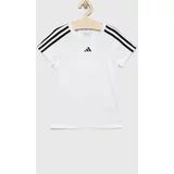 Adidas Otroška kratka majica G TR-ES 3S bela barva