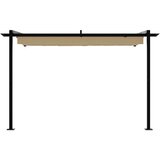 Gazebo Sivo-smeđa 300 x 300 x 200 cm Poliester | shoptok.hr