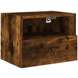 vidaXL Stenske TV omarice 2 kosa dimljeni hrast 40x30x30 cm inž. les | Shoptok.si