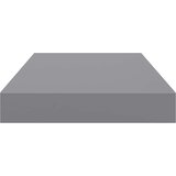  Plutajuće zidne police 4 kom sive 40 x 23 x 3,8 cm MDF | Eponuda.com