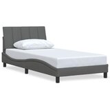  Okvir kreveta bez madraca Hanko tamnosivi 100x200 cm od tkanine | shoptok.hr
