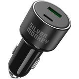 SILVER MONKEY Avtopolnilec 100W 1xUSB-C PD 1xUSB-A QC 3.0 črn, (21580835) Cene