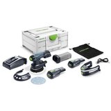 Festool Baterijski ekscentrični ETSC 125 brusilnik 3,0 I-Plus, vklj. 2 kos 3 Ah baterijskih paketov, 1x polnilnik in | Shoptok.si