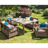 Curver Baštenska garnitura Corfu fiesta set kapućino-pesak | ePonuda.com