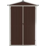 Vrtno spremište smeđe 116x45x175 cm od pocinčanog čelika | Eponuda.ba
