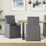  Trpezarijske stolice 2 pcs Tamno siva 57 x 67 x 98 cm tkanina | Eponuda.ba