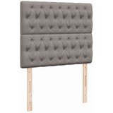  s oprugama i madracem smeđesivi 120 x 190 cm od tkanine | shoptok.hr