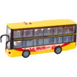  Dvojni avtobus za igro z zvočnimi in svetlobnimi učinki 1:16 - rumen | Shoptok.si