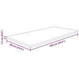  Kupaonska radna ploča tamnosmeđa 100x60x1,5 cm tretirano drvo | shoptok.hr