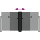  Uvlačiva bočna tenda 120 x 600 cm antracit | Eponuda.com