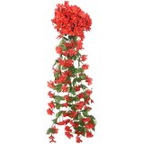  Božična cvetlična girlanda 3 kosi rdeča 85 cm, (21415653) | Shoptok.si