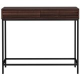 Støraa Temno rjava stranska mizica z mizno ploščo v orehovem dekorju 35x90 cm Celine – | Shoptok.si
