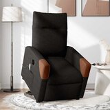 Maison Chic Električni masažni naslanjač - Relax naslanjač s funkcijo vstajanja črn, (22042578) Cene