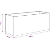  Vrtna saksija 2 kom. Rđa 100 x 40 x 40 cm Otporni čelik | shoptok.hr