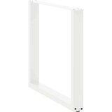 vidaXL Noge kavne mizice U-oblika 2 kosa bela 80x(72-73)cm jeklo | Shoptok.si