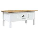  Stolić za kavu BODO bijelo-smeđi 100x55x45 cm masivna borovina | shoptok.hr
