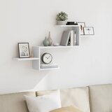  Zidna polica bijela 104x15x49 cm od konstruiranog drva | shoptok.hr