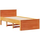 vidaXL Okvir kreveta bez madraca s uzglavljem 100x200 cm od borovine | shoptok.hr