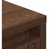  Visoka ploča smeđi hrast 29,5x34x119,5 cm izrađeno drvo | shoptok.hr