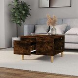 vidaXL Stolić za kavu boja hrasta 55 x 55 x 36 5 cm konstruirano drvo | shoptok.hr