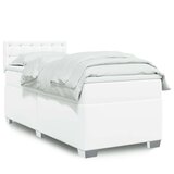vidaXL Krevet s oprugama i madracem bijeli 90 x 190 cm od umjetne kože | shoptok.hr