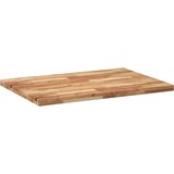 Stolna ploča 80 x 70 x 4 cm pravokutna od masivnog drva bagrema | shoptok.hr